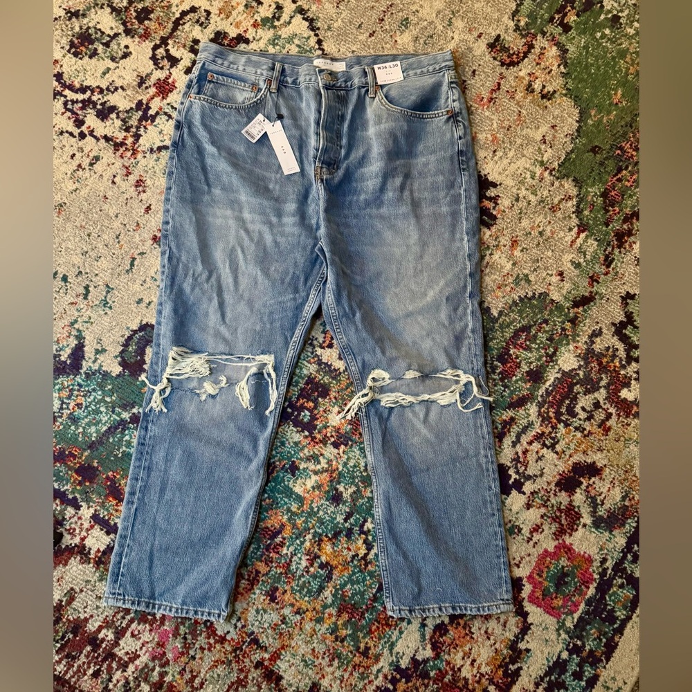 Topshop Dads fit Relaxed Light Blue Jeans